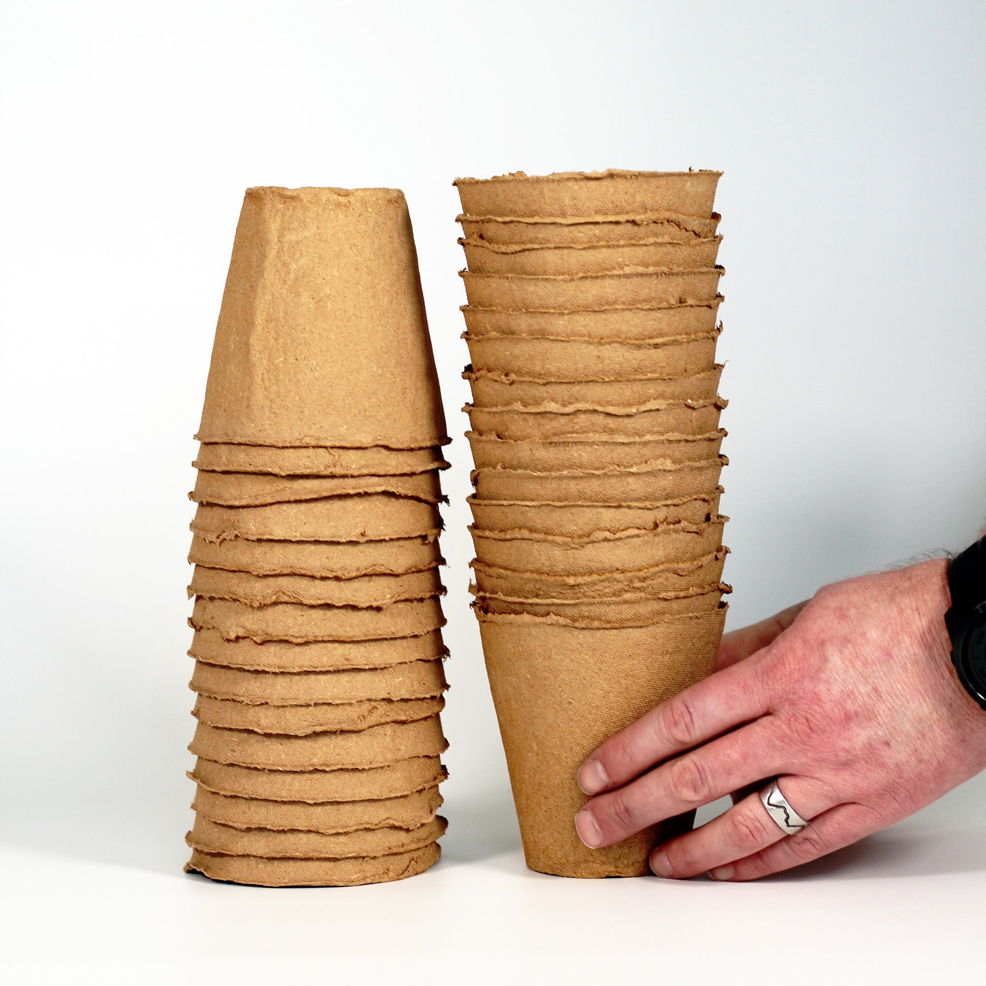 4" Naked Pots | Plantable Seed Starter Pots - Organic & Biodegradable